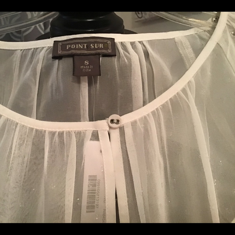 J.Crew Sheer Top - Picture 2 of 8